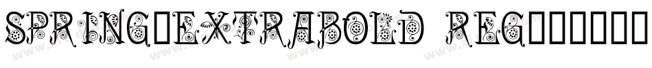 Spring-Extrabold Reg字体转换